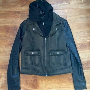American Eagle faux leather jacket